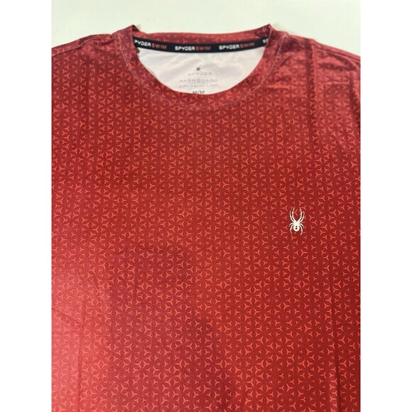 Spyder Men’s Surf Sand Sun Short Sleeve Rash Guard Tee UPF Protection Swim Shirt - Picture 2 of 7